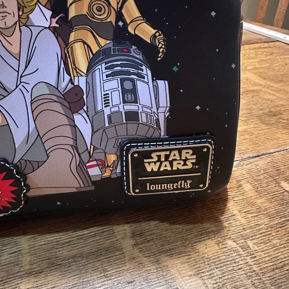 Loungefly Disney NWT Star Wars backpack glows in dark - Picture 2 of 7